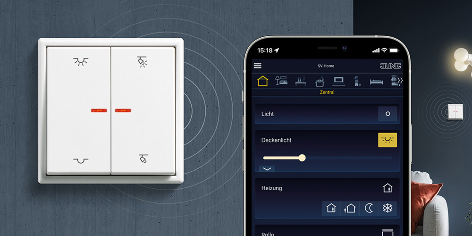 KNX RF Taster bei Electro Lude GmbH in Schnelldorf